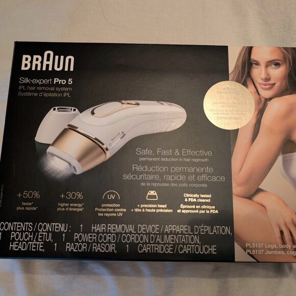 Braun IPL at Home Laser Hair Removal for Women and Men, Silk Expert Pro 5 PL5137 - Picture 2 of 14
